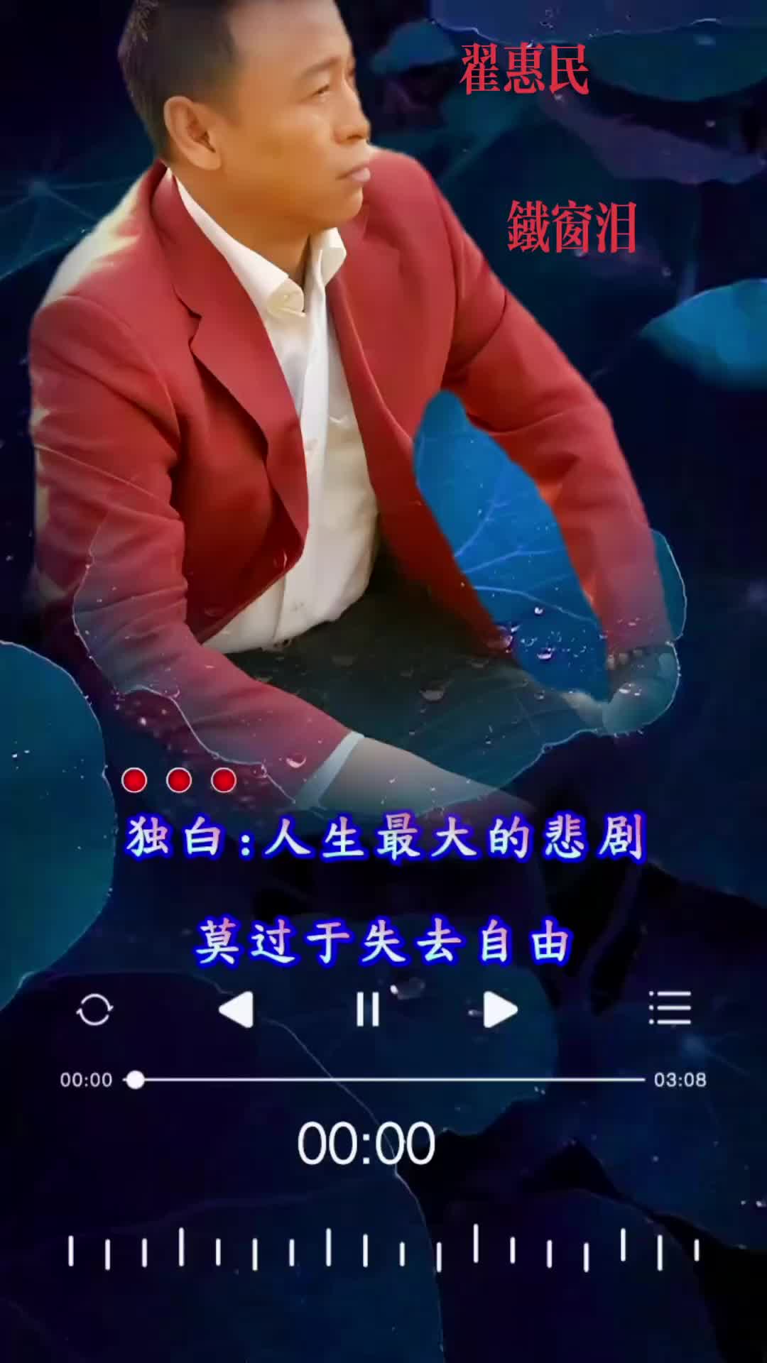 翟惠民经典歌曲《铁窗泪》80年代经典歌曲,唱出了悔恨的泪水,感人肺腑,催人泪下哔哩哔哩bilibili