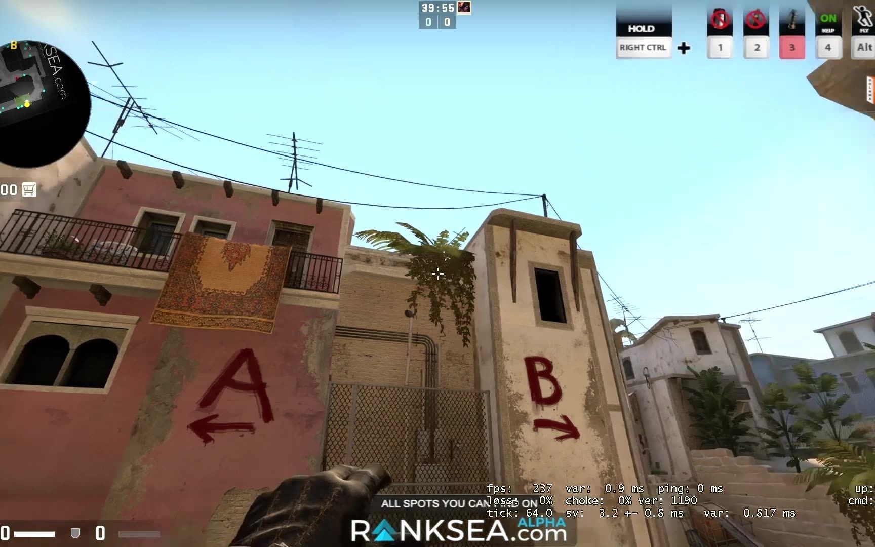 csgo mirage 64tick vip烟_哔哩哔哩_bilibili