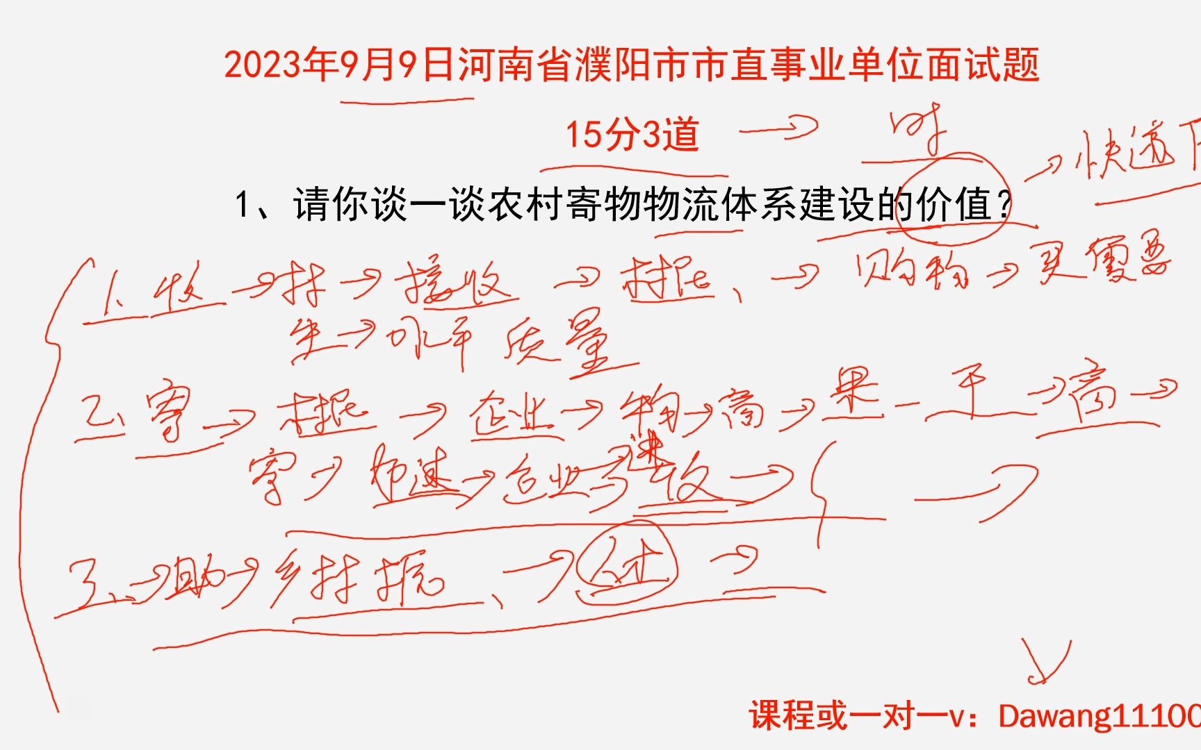 2023年9月9日河南省濮阳市直事业单位面试题讲解哔哩哔哩bilibili