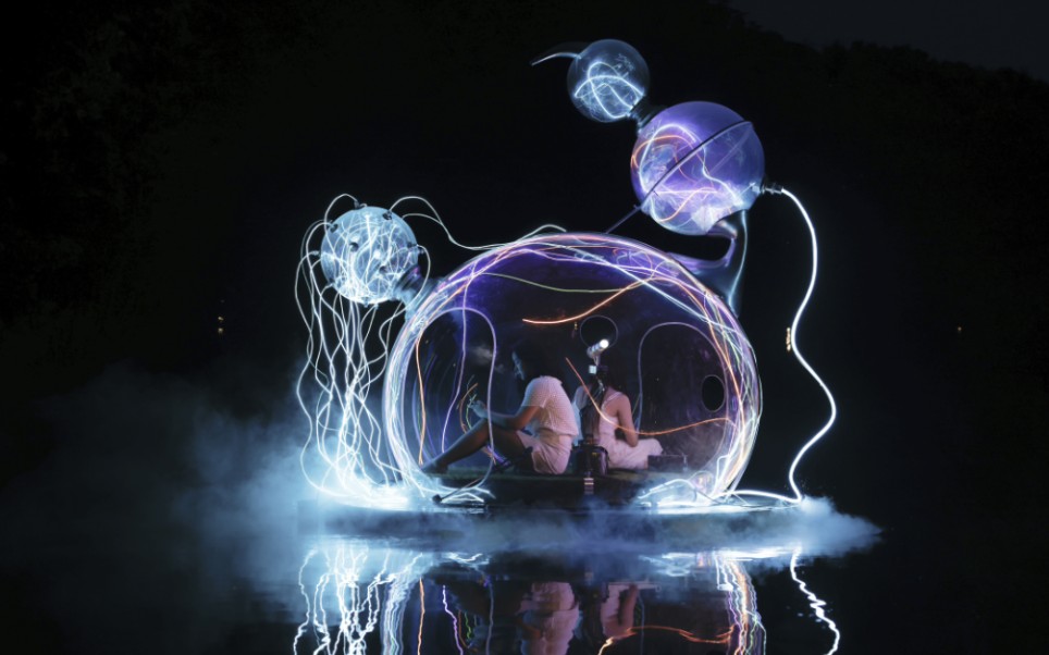 《#净化》--水上灯光装置_哔哩哔哩_bilibili