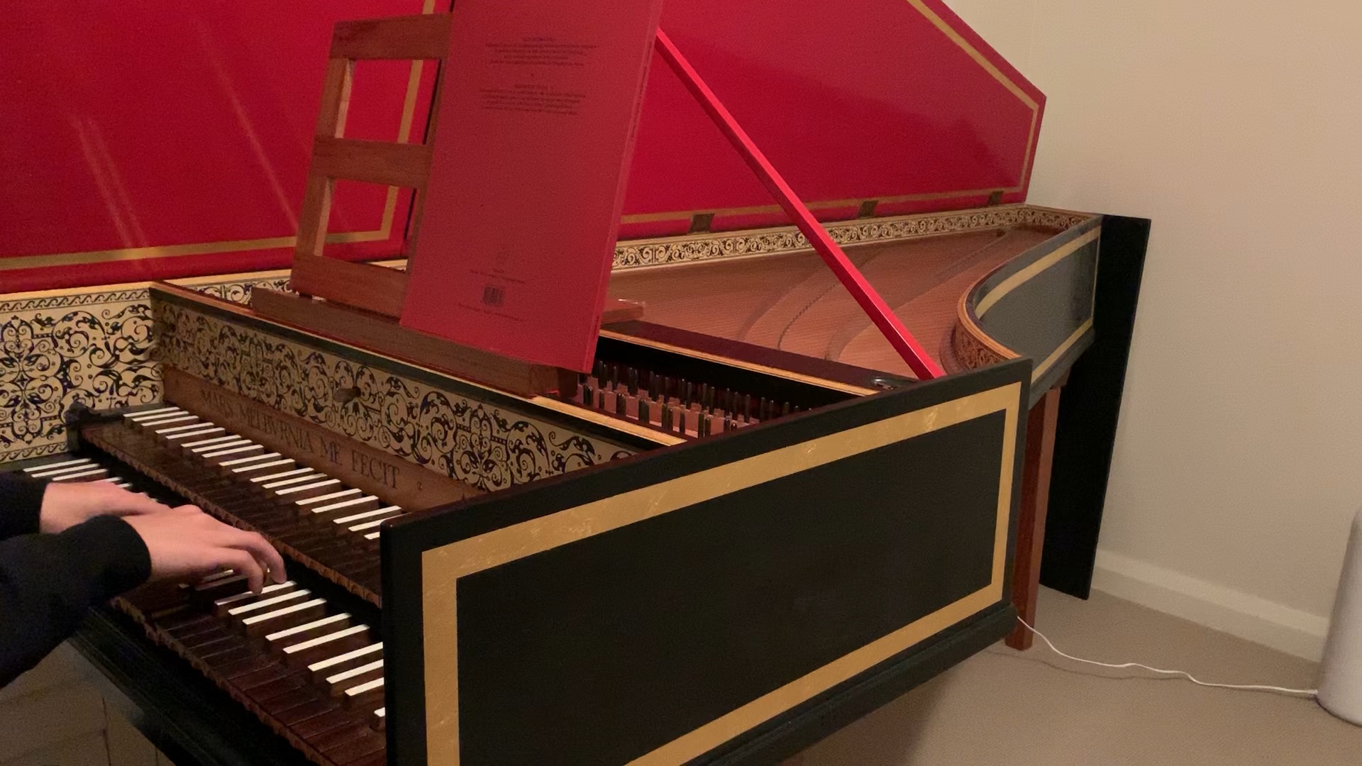 羽管键琴大键琴meandlittleredharpsichordbbagba动机即兴