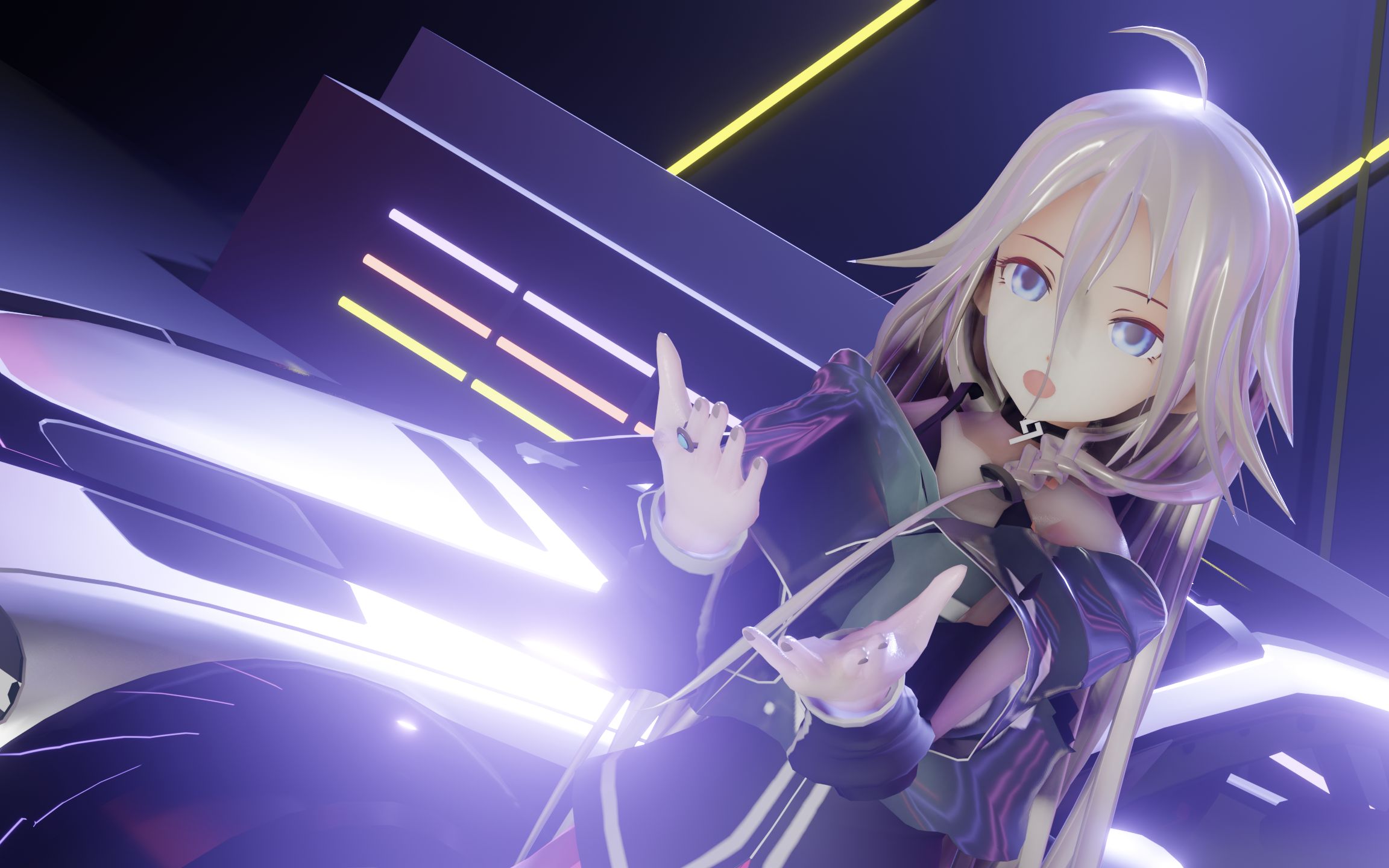 【ia】【blender/mmd 4k】ia小天使 说谎家-鹿乃 m3gtr 固定镜头