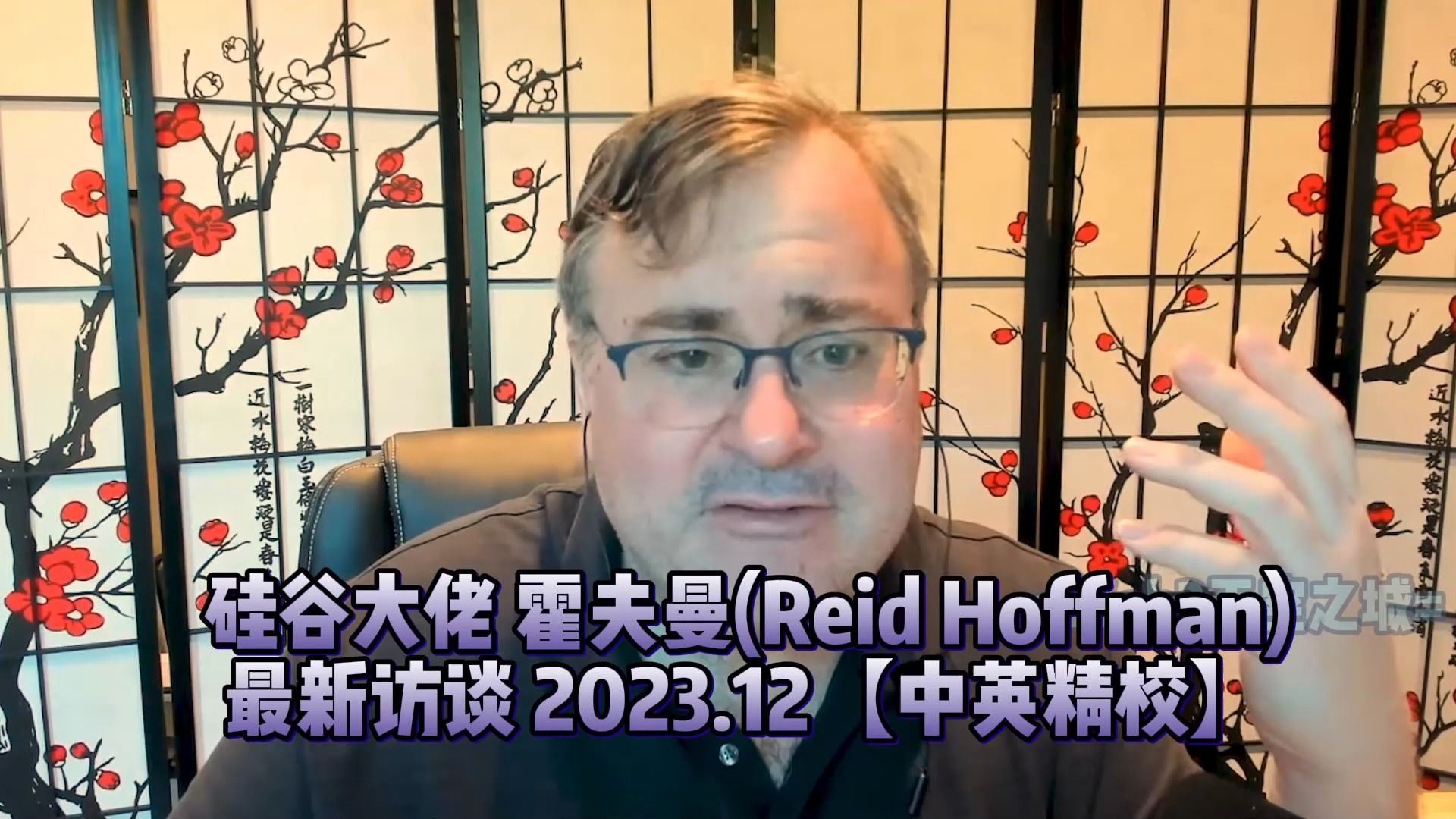 硅谷大佬 霍夫曼 Reid Hoffman 最新访谈 2023.12【中英精校】哔哩哔哩bilibili