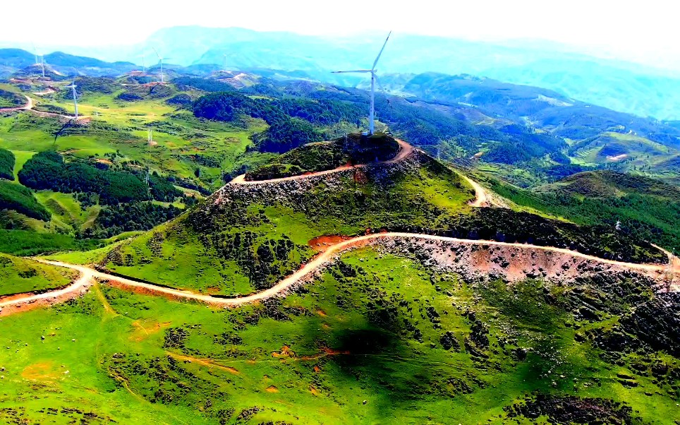 航拍会东 鲁南山