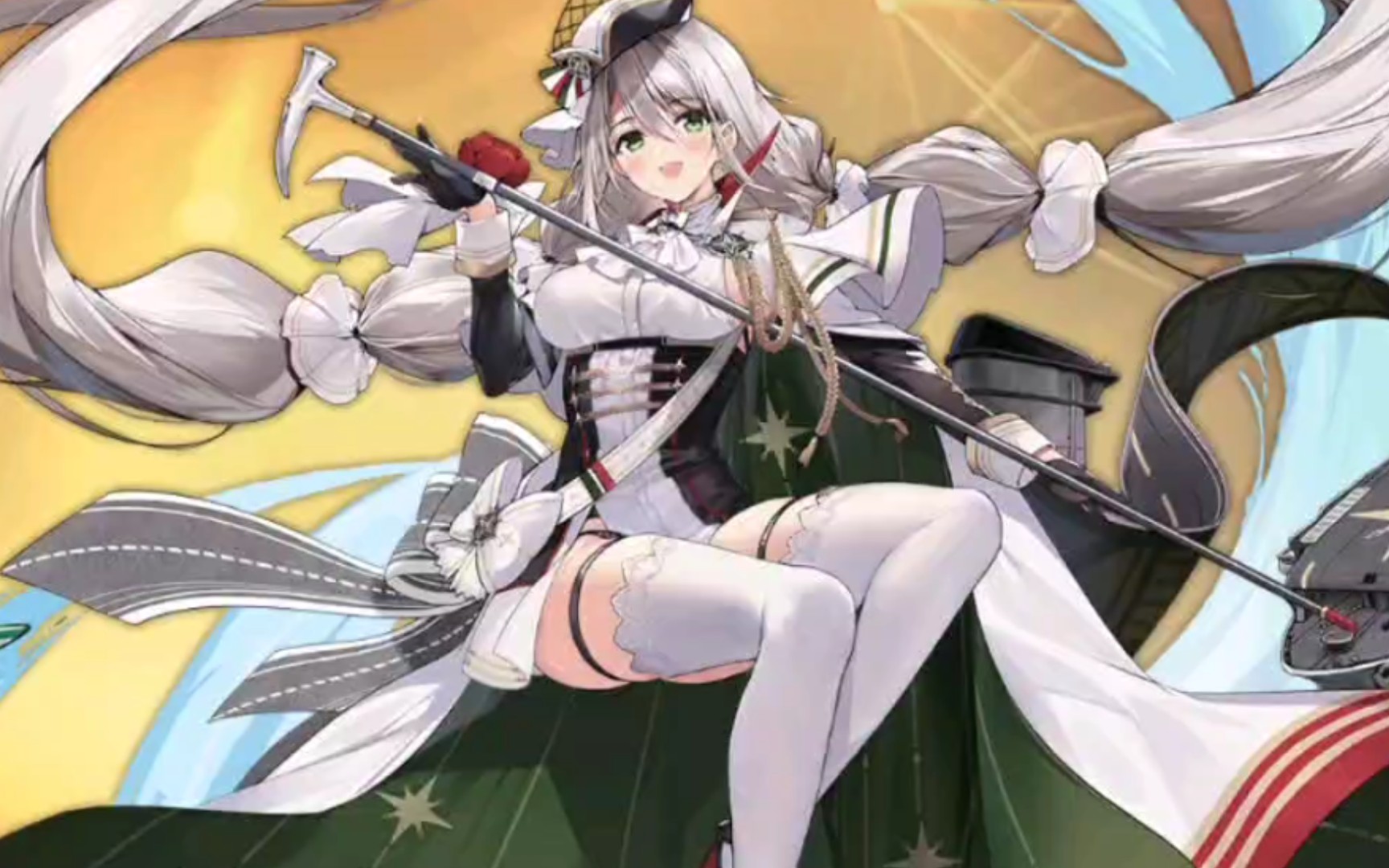 碧蓝航线 天鹰语音展示含特殊触摸,好白,好白,好白!