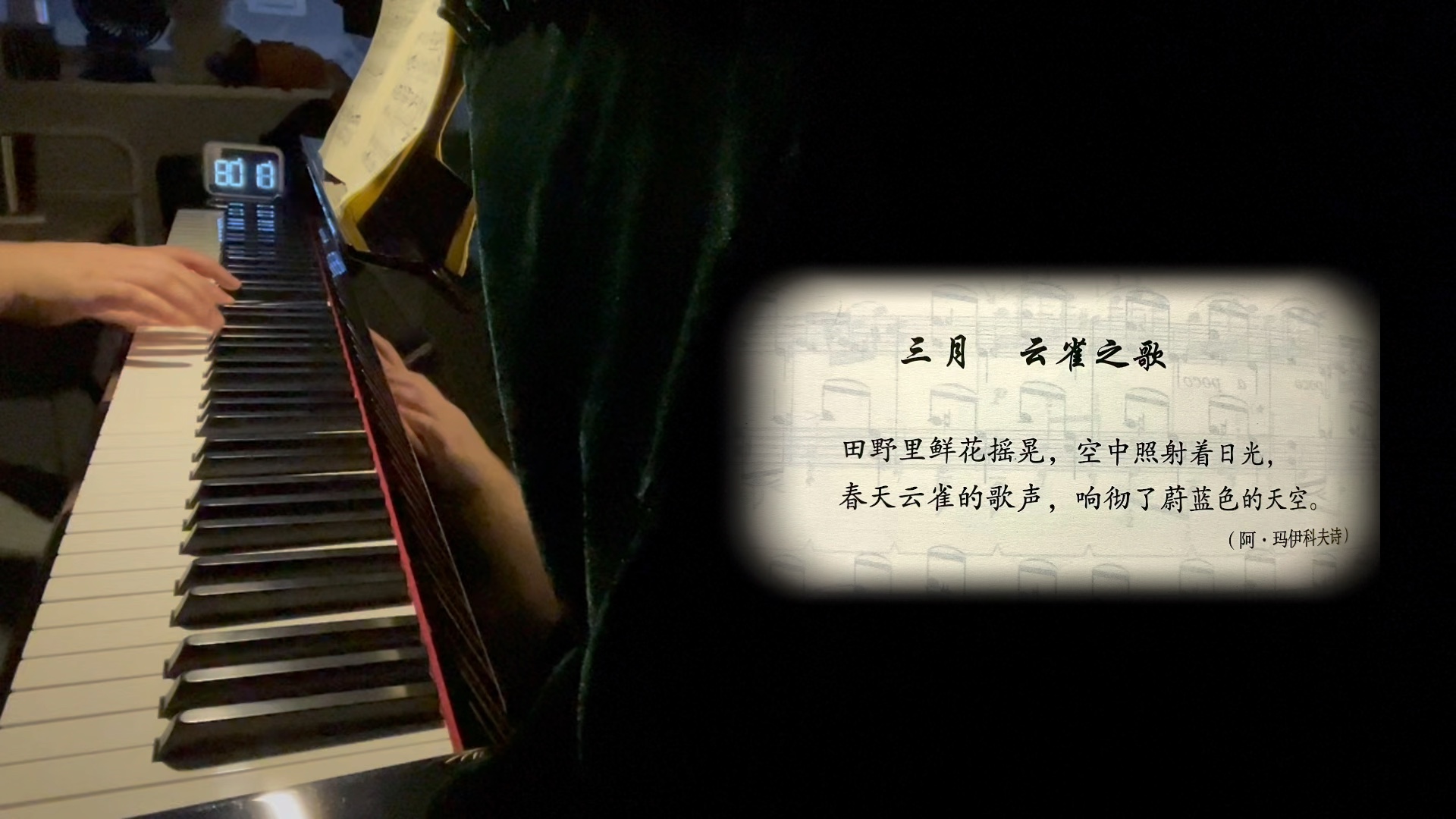 【钢琴】柴可夫斯基四季组曲:三月云雀之歌,我这大概是一只还在冬眠的啾(.哔哩哔哩bilibili