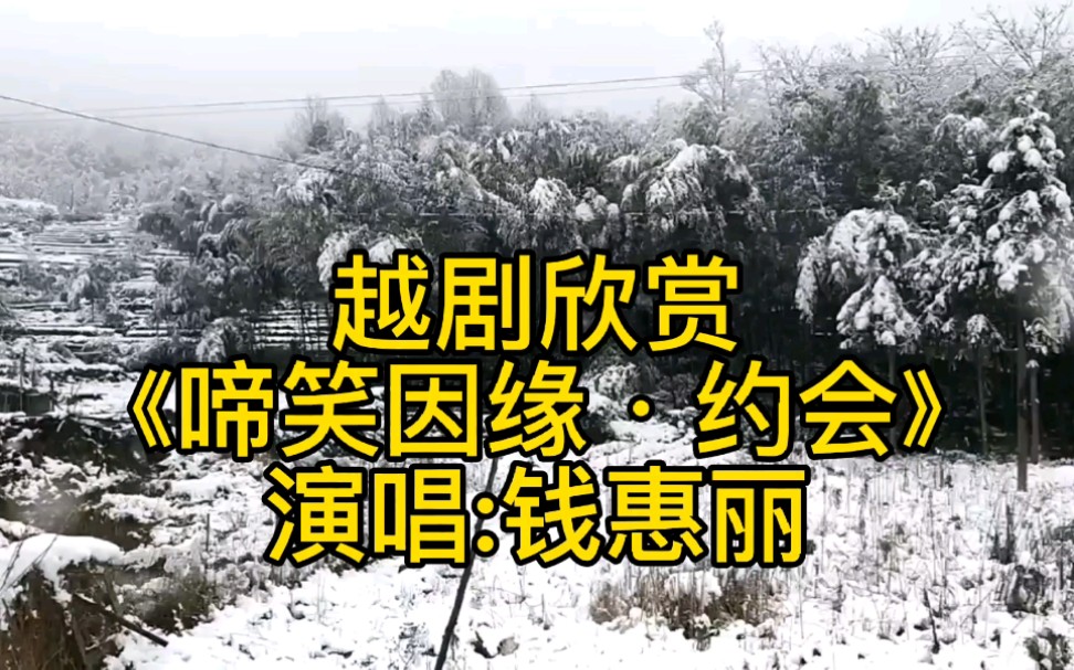 [图]2022年2月21日，大山里虎年的第一场雪，越剧欣赏《啼笑因缘·约会》唱段