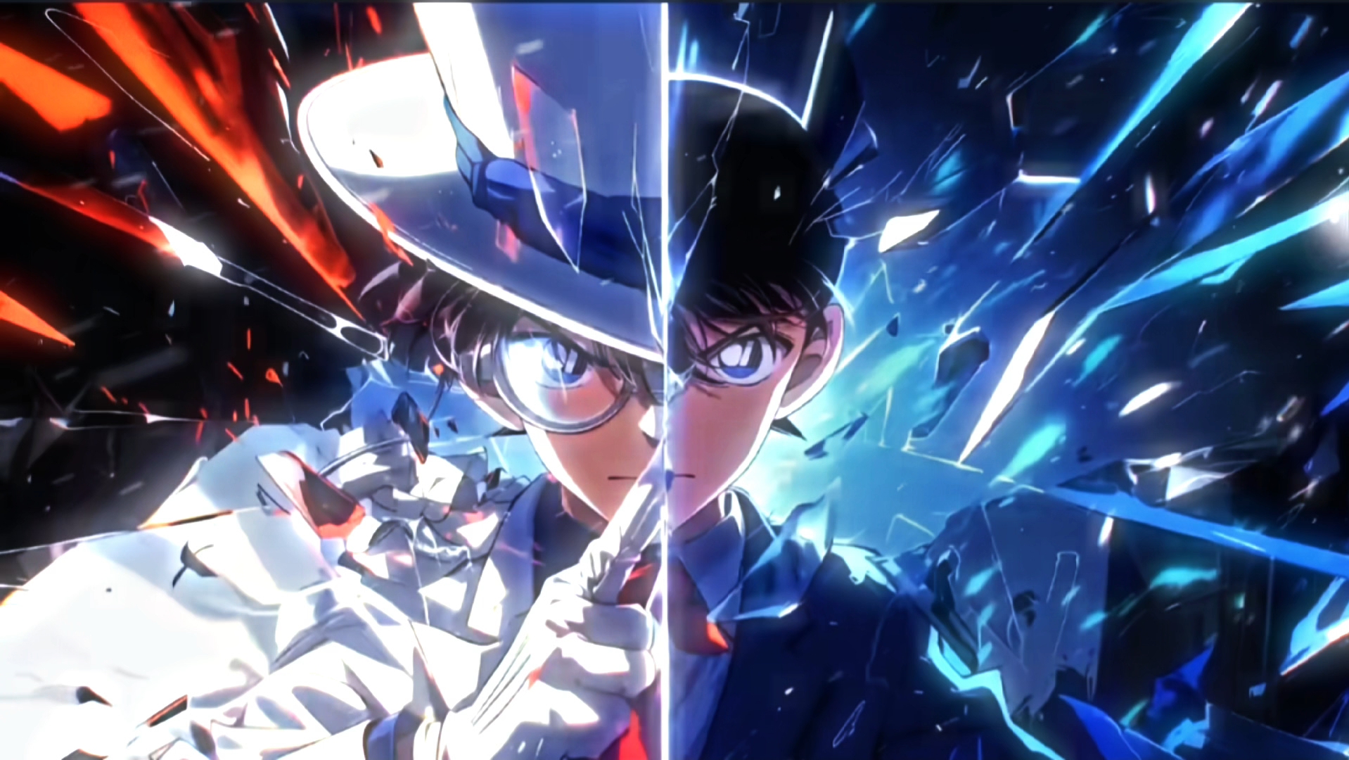 好帅的基德和柯南