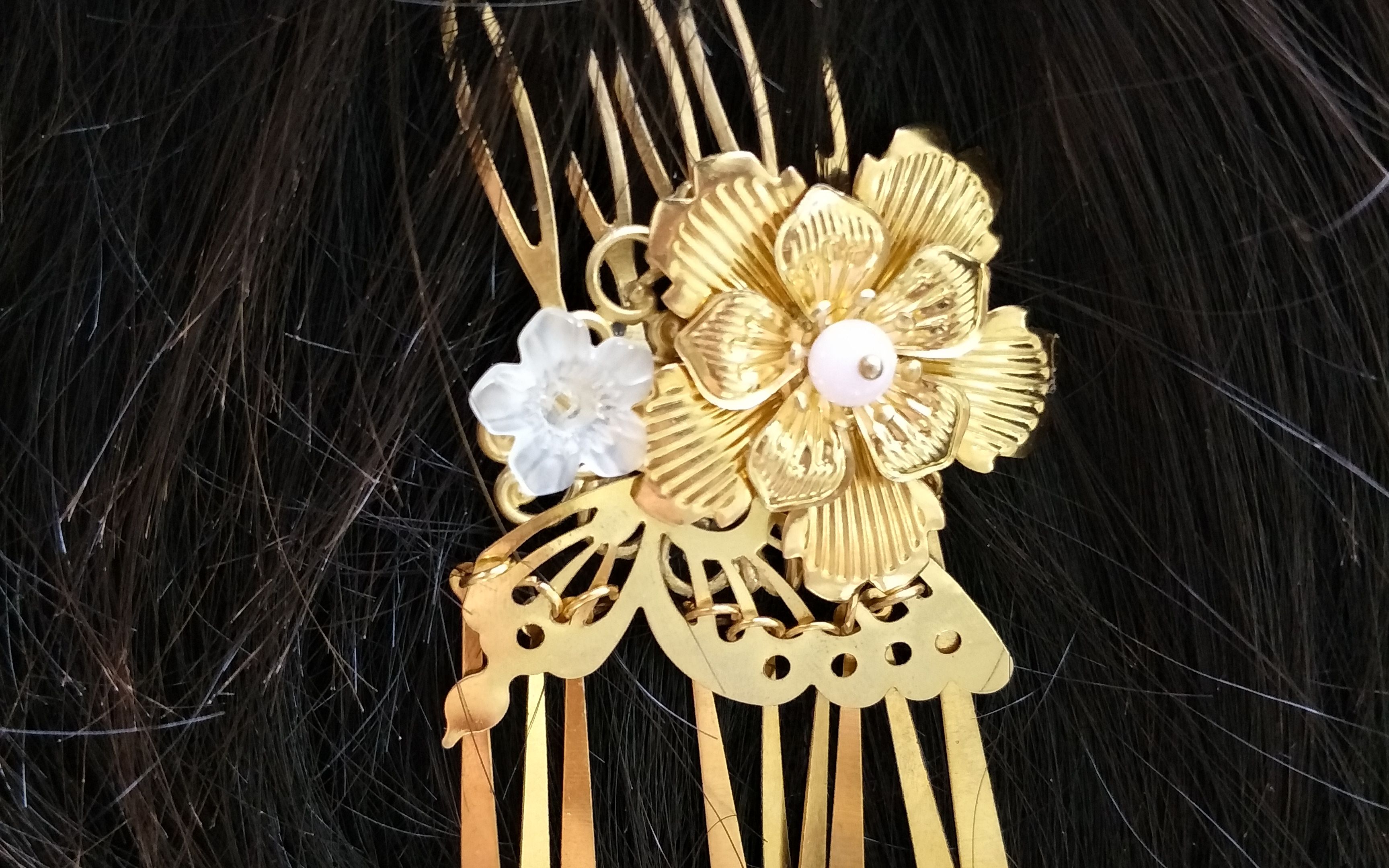 自制发梳 材料不足随便做