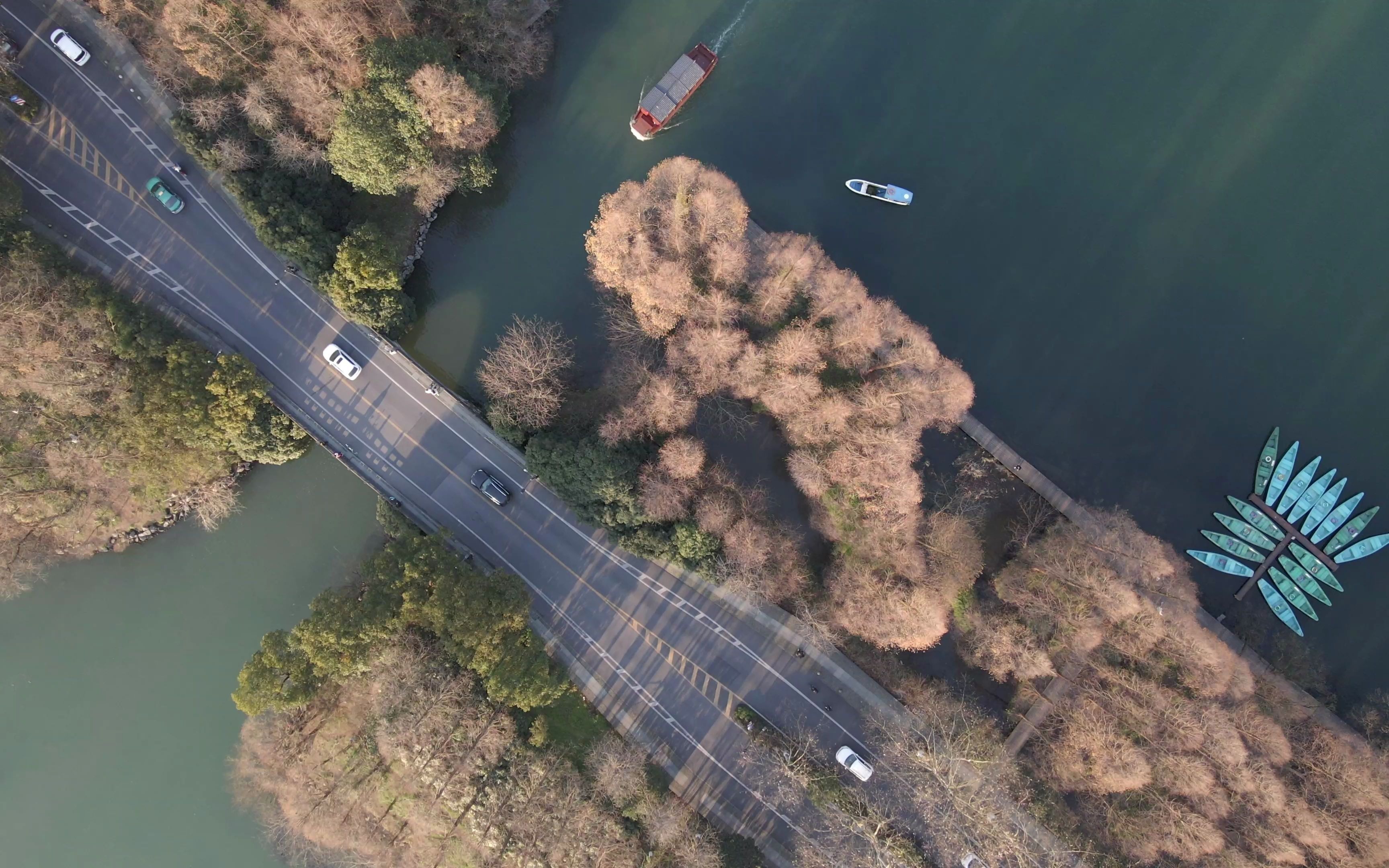 「航拍」西湖 杨公堤 茅家埠|大疆mavic air 2