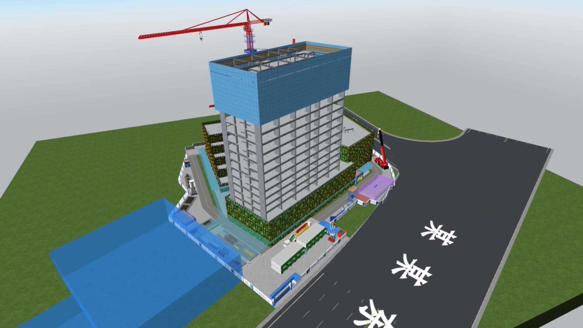 bim 建筑技术/ 07 施工bim三维策划半成品展示