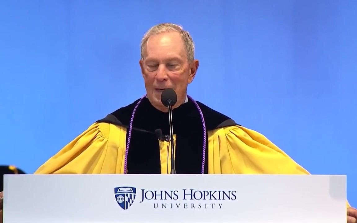 【毕业演讲】Michael Bloomberg at Johns Hopkins University哔哩哔哩bilibili