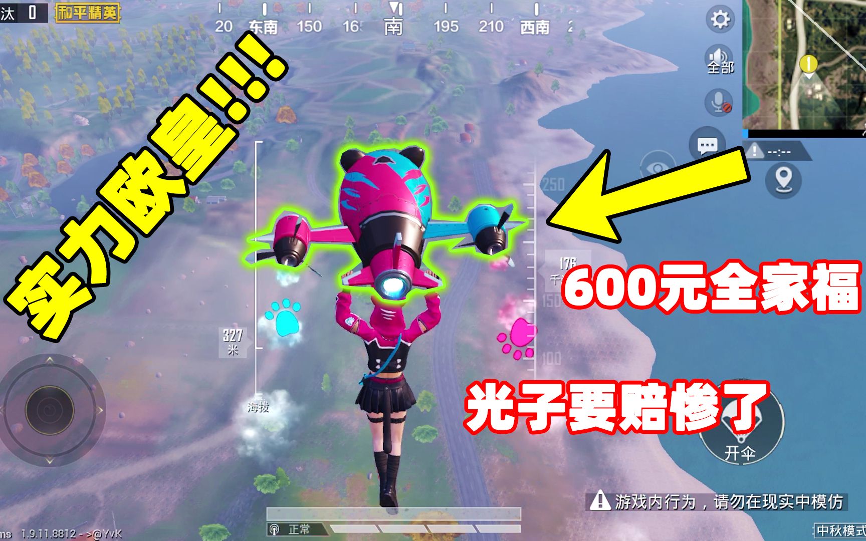 奔奔:像做梦一样!这么好看的猫咪飞行器,500元就被我抽出来了