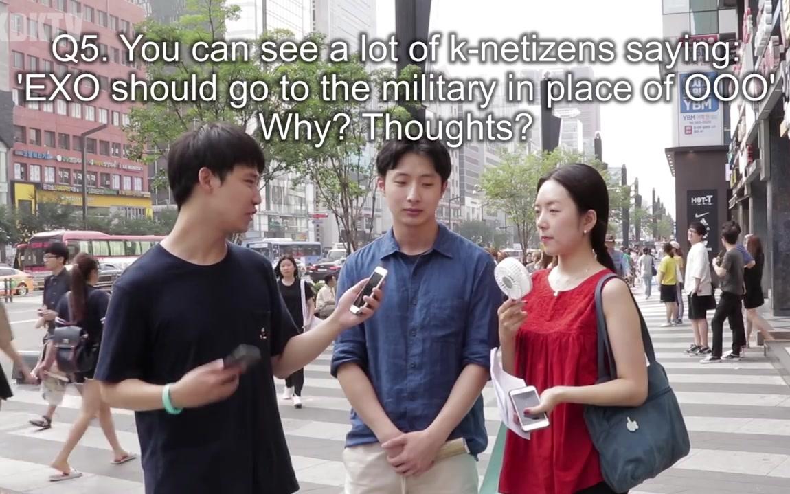 街头采访韩国人如何看待exo