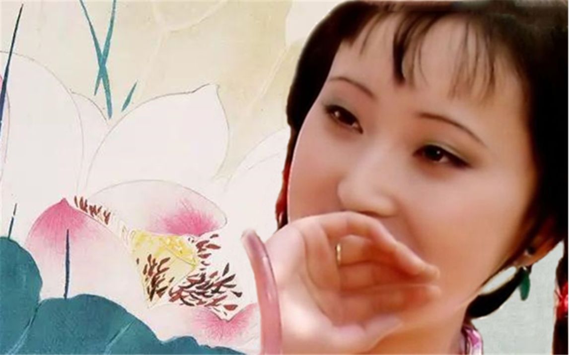 红楼梦林黛玉捉一枚不哭不愁时灵动可爱俏皮有趣的江南少女