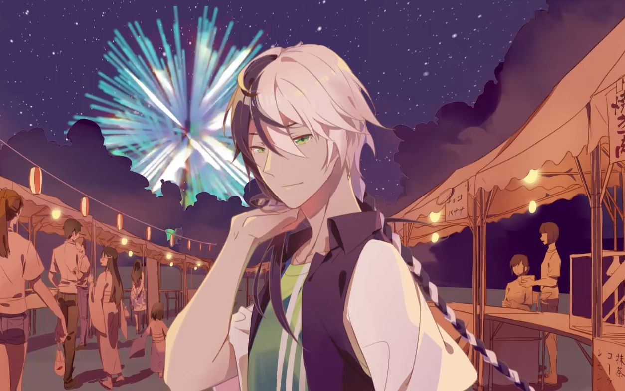 【乐正龙牙】竹恋花火【七夕快乐】_哔哩哔哩 (゜