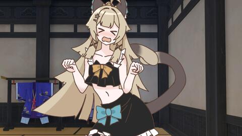 【原神/MEME】Sad cat dance，但是绮良良_哔哩哔哩_bilibili