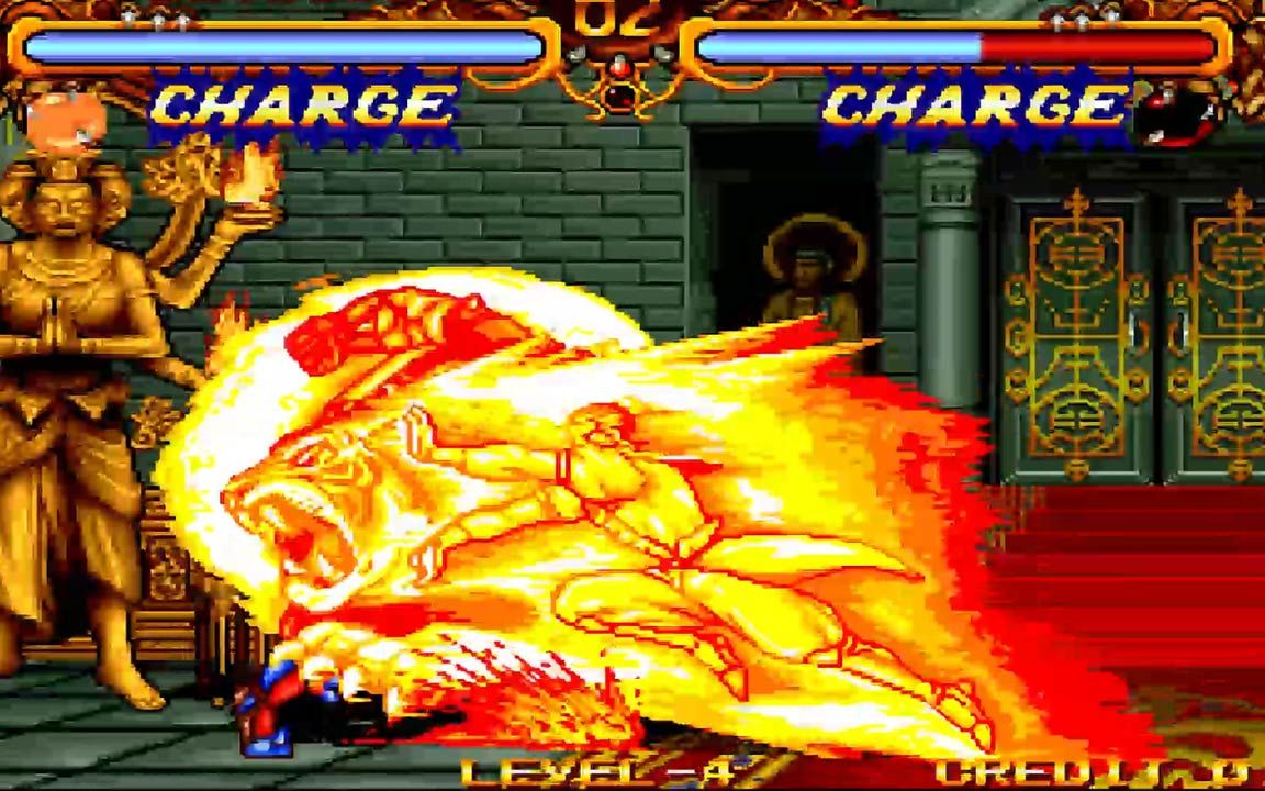 双截龙格斗游戏,大猪这招愤怒的冲撞实在猛