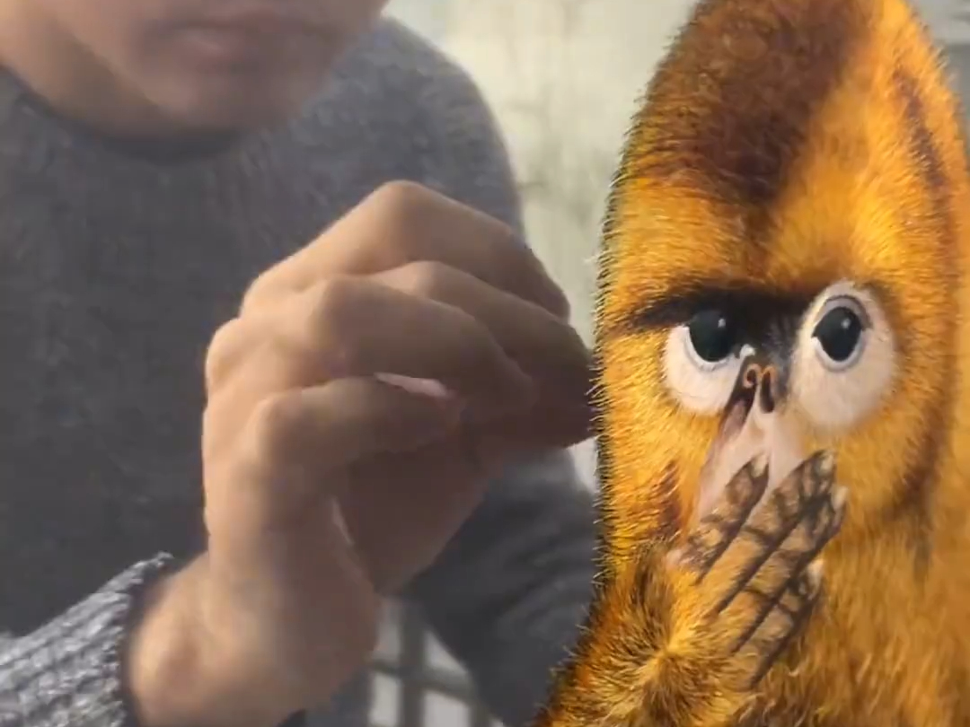 翻转后太惊艳!#一幅刺绣一面是马一面是猴