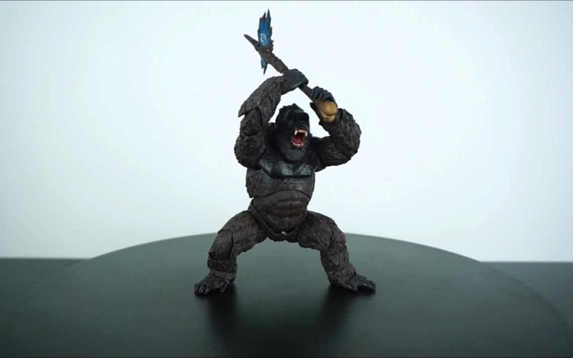 哥斯拉大战金刚2021!万代shm系列 金刚 测评【速运】(机翻.中越)