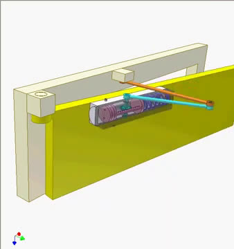 处处留心皆学问:弹簧门的开关原理动画 Door closer哔哩哔哩bilibili