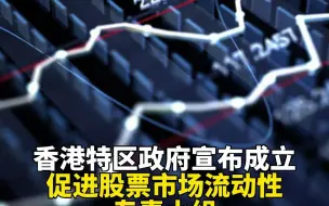 Download Video: 香港特区政府宣布成立促进股票市场流动性专责小组