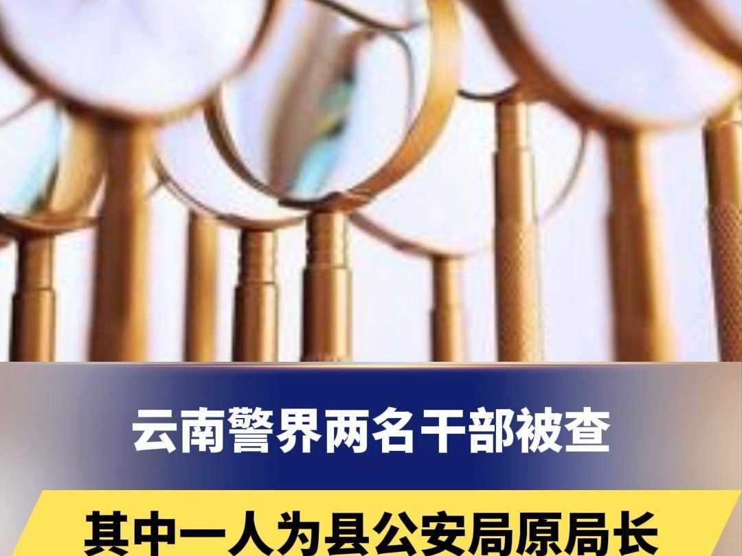 云南警界两名干部被查,其中一人为县公安局原局长,曾被称为破案“神探”哔哩哔哩bilibili