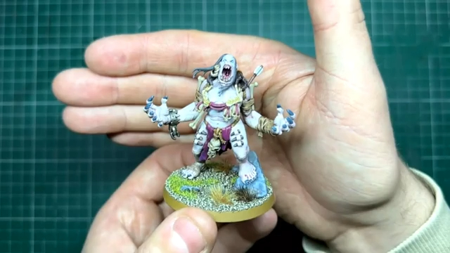 战锤aos warcry 来涂一只白色兽人吧~ 病态苍白皮肤涂装一例