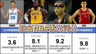 Download Video: 姚明，詹姆斯，奥尼尔，艾弗森....知名NBA状元评分top30（虎扑）