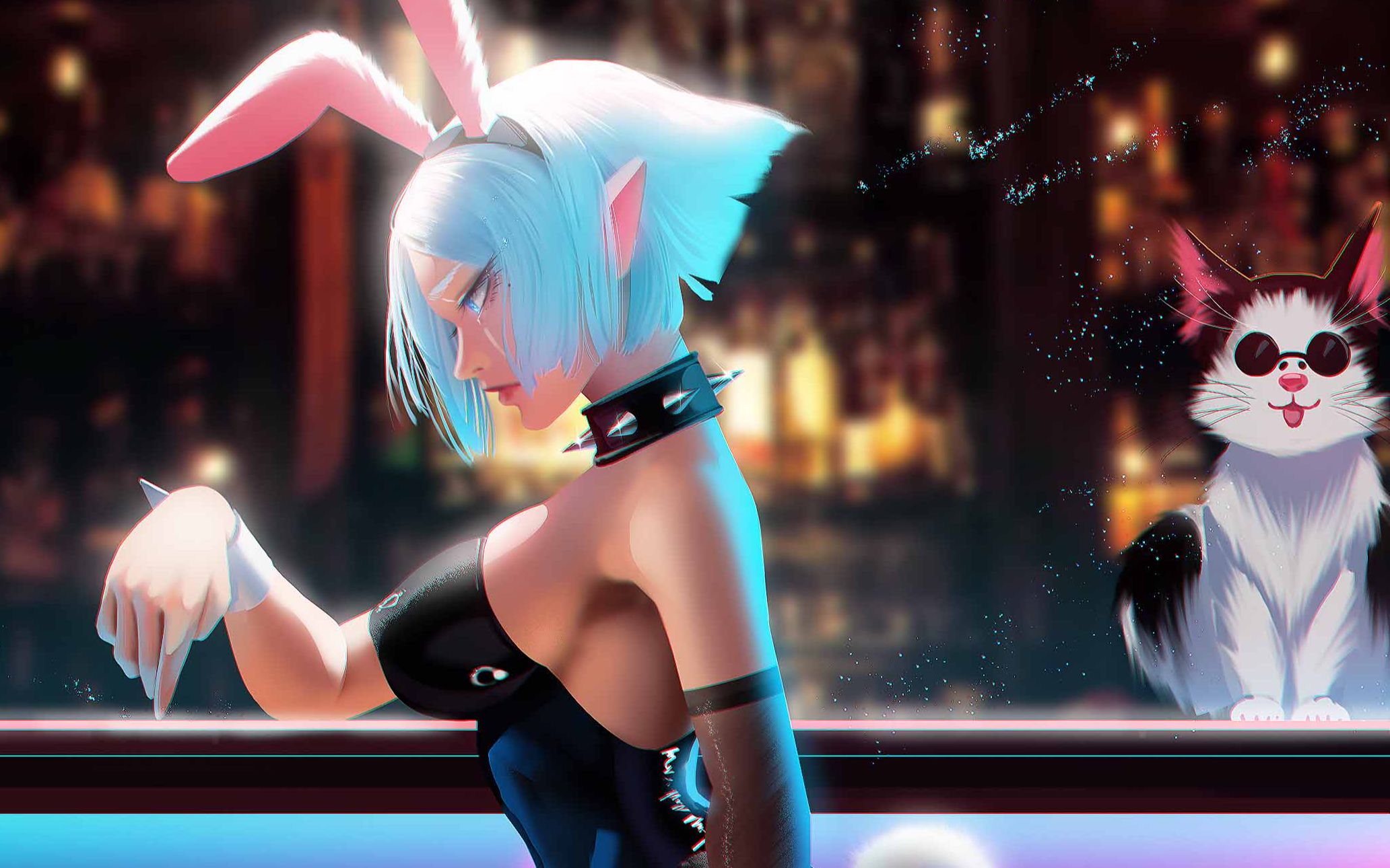 【兔女郎】缘【帝寒绘画】_哔哩哔哩_bilibili