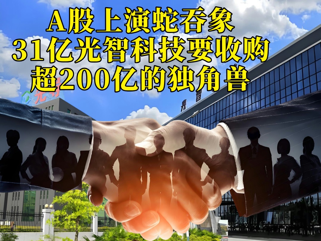 A股上演蛇吞象:31亿市值的光智科技要“鲸吞”超200亿估值的独角兽.哔哩哔哩bilibili