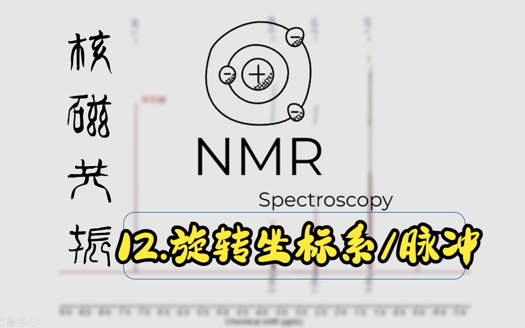 【NMR】核磁共振波谱基础原理剖析——P12.旋转坐标系/脉冲哔哩哔哩bilibili