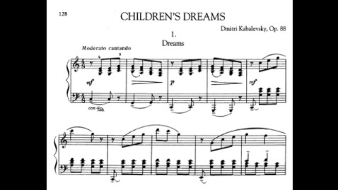 【卡巴列夫斯基】儿童的梦 Dmitri Kabalevsky  Children's Dreams for Piano, Op. 88哔哩哔哩bilibili