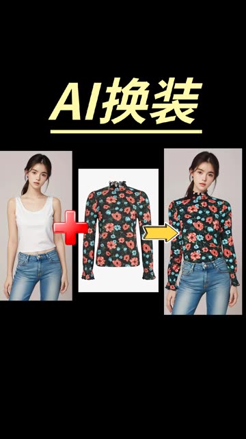 只需要一个模特 一件衣服,就能实现换转.哔哩哔哩bilibili