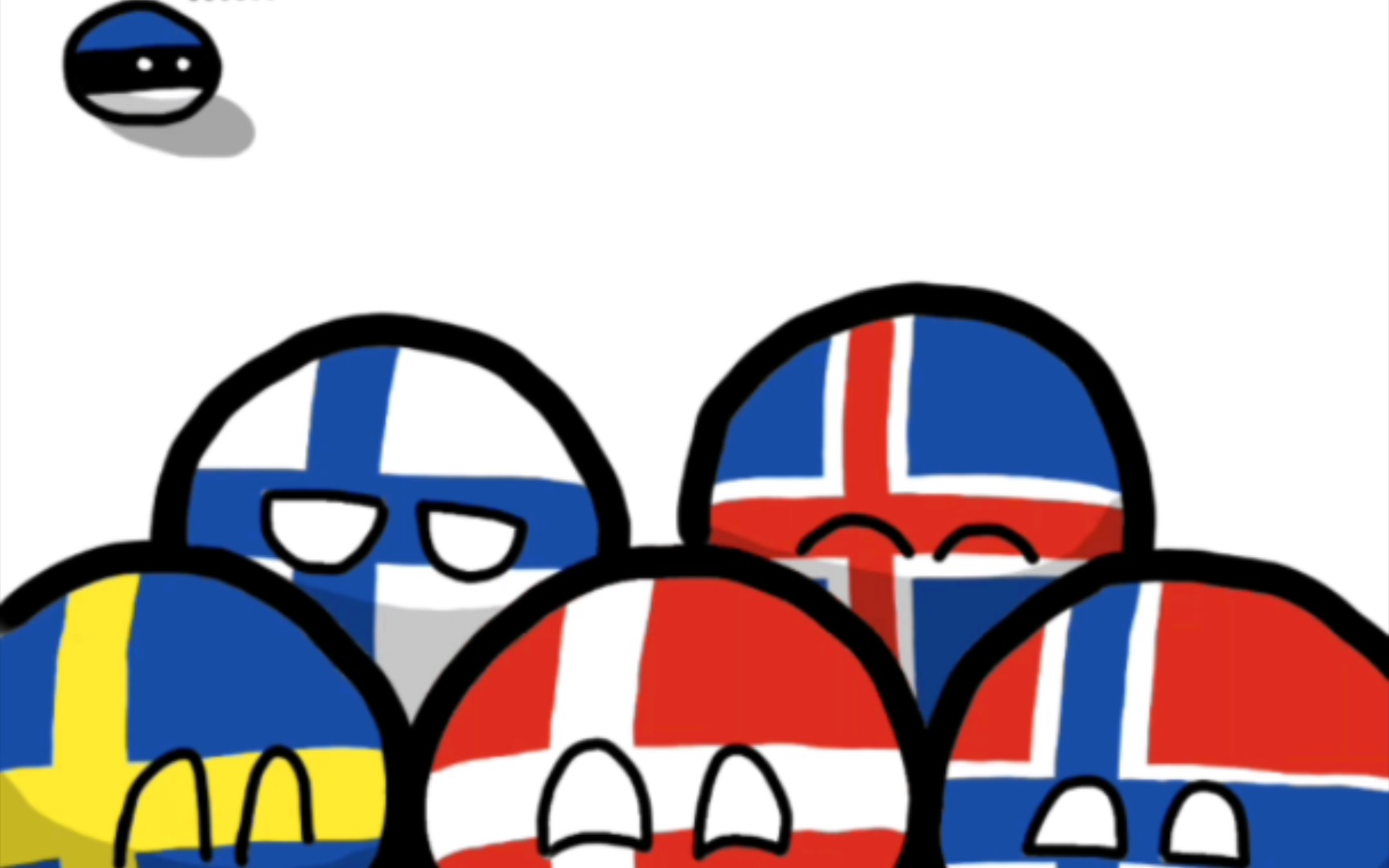 波兰球北欧五国绘画过程