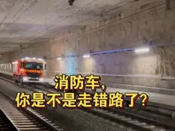 Download Video: 这火车道上怎么还跑上消防车了？