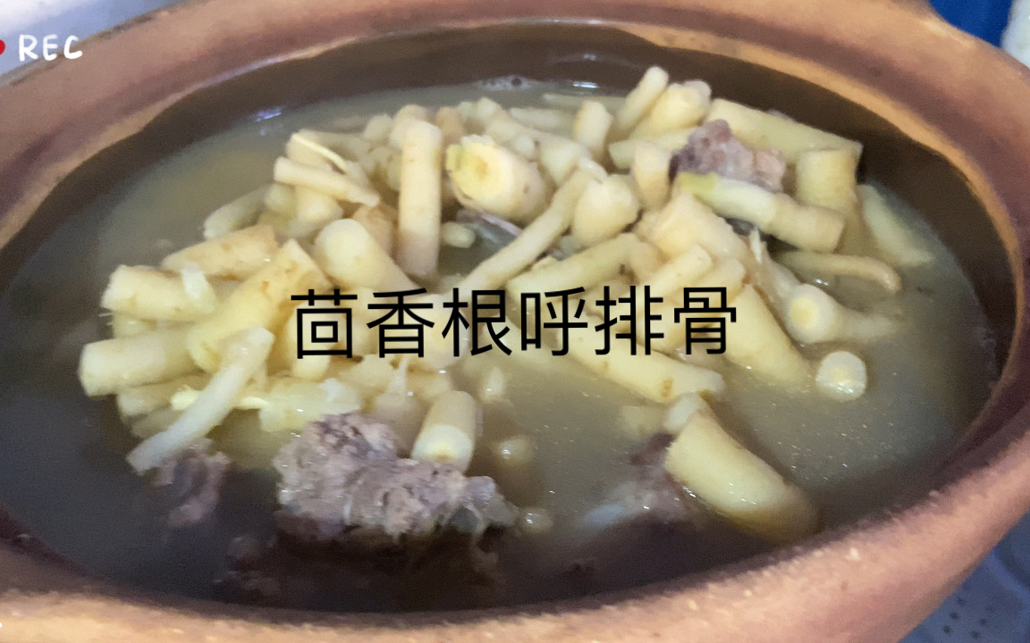 茴香根炖排骨汤除湿通气还美味