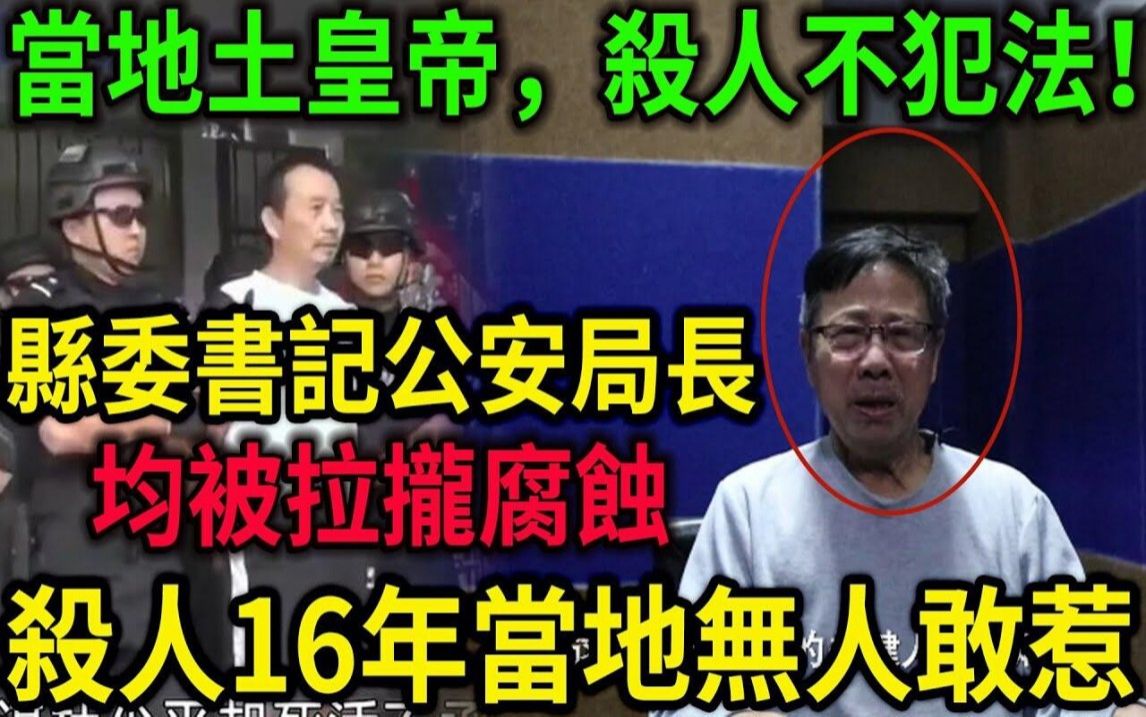 大案纪实丨大陆小县城里的黑社会!当地土皇帝,杀人不犯法!县委书记公安局长均被拉拢腐蚀!杀人16年称霸当地无人敢惹!哔哩哔哩bilibili