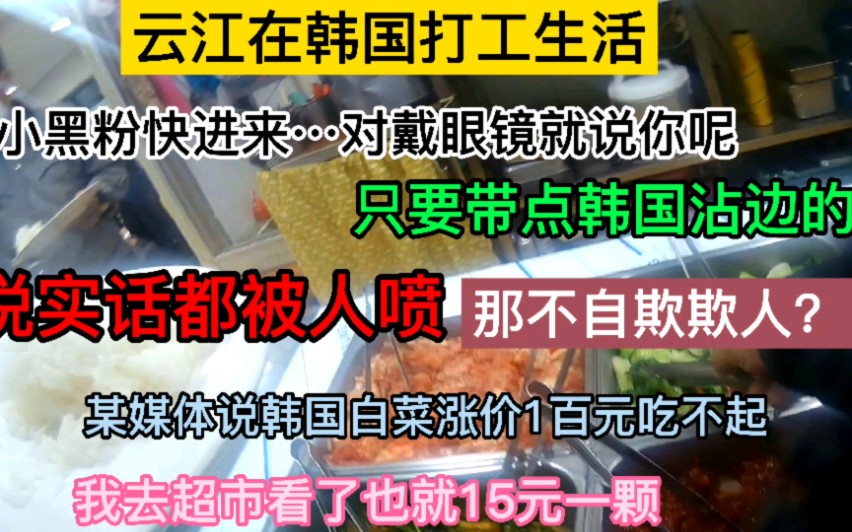 韩国人均工资1万元左右,某媒体说:韩国白菜涨价100元穷吃不起?哔哩哔哩bilibili