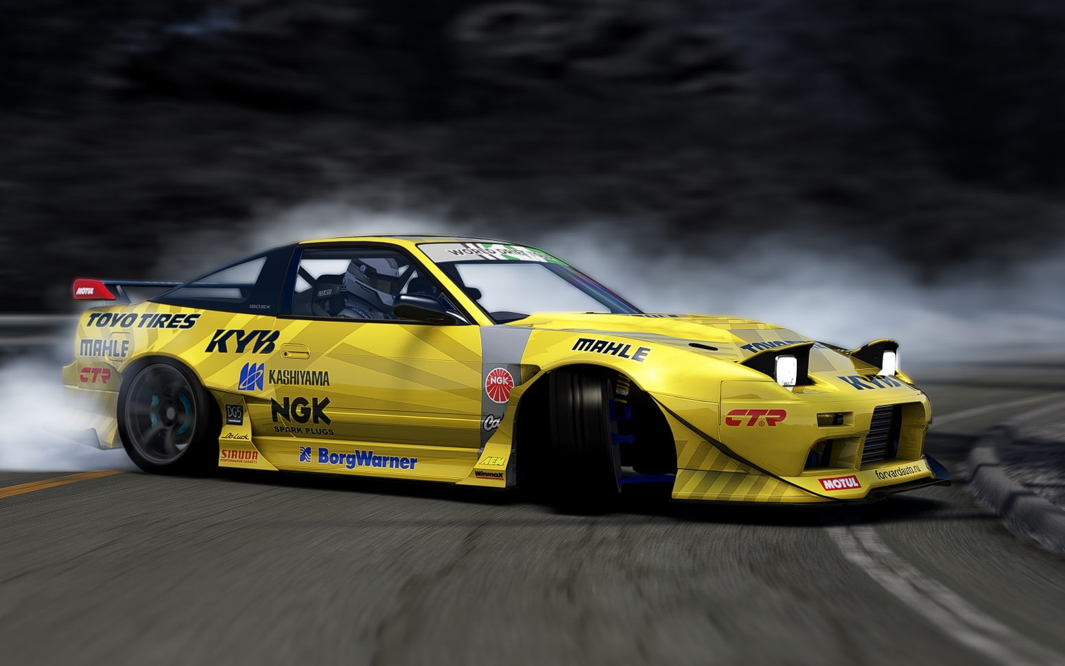 【ac】键鼠玩家的第一次全连飘山!800匹nissan 180sx水果山道漂移!