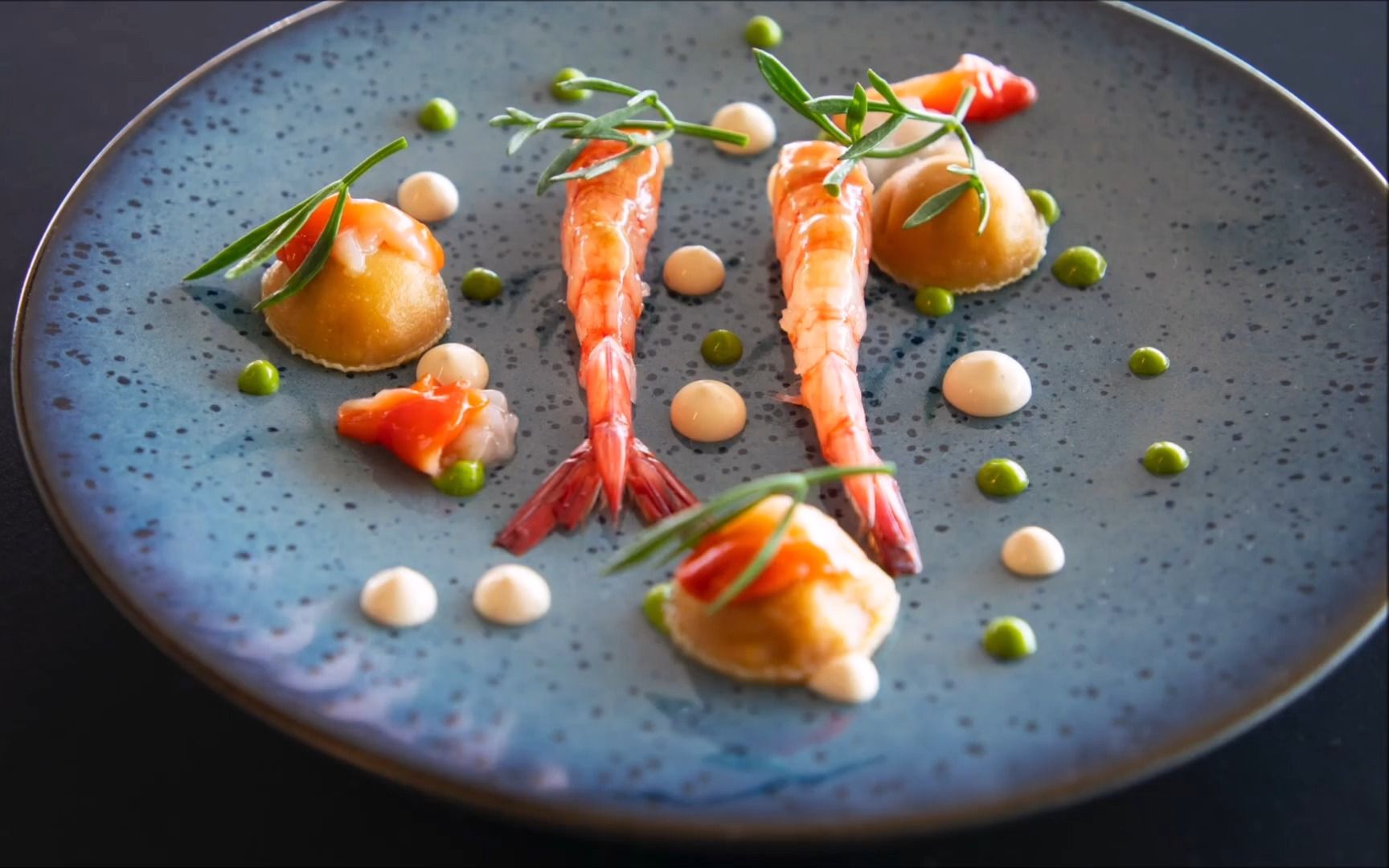 意大利米其林餐厅 新鲜红魔虾菜品教学