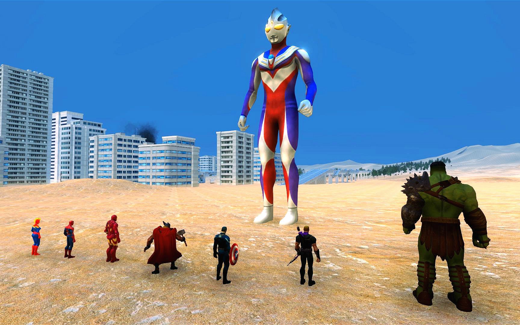 迪迦奥特曼被复仇者联盟包围了会有奇迹发生吗结局差点笑翻