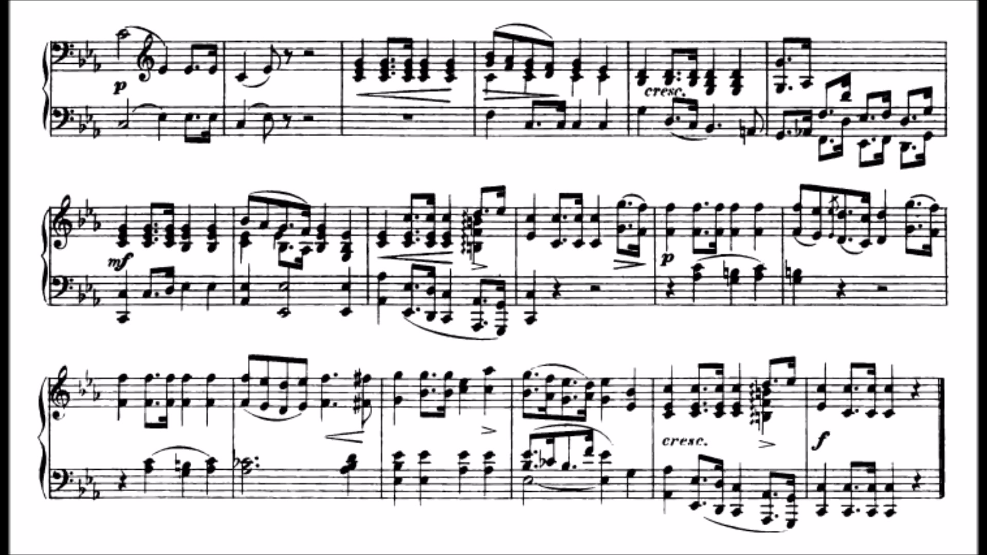 钢琴肖邦葬礼进行曲作品722