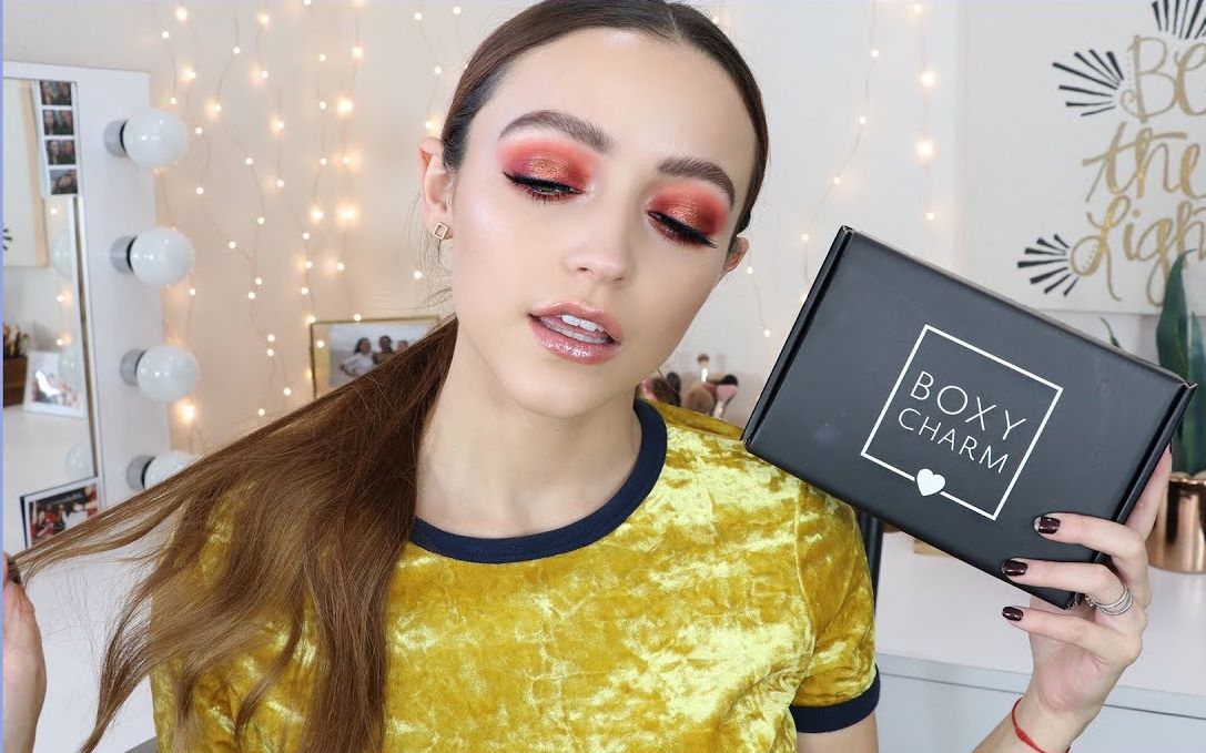 k妹 (kathleenlights)-11月美妆盒子开箱 上脸测试