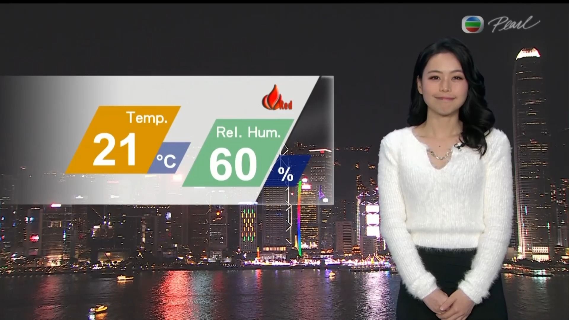 【tvb明珠台】晚间天气报告20240114林婷婷