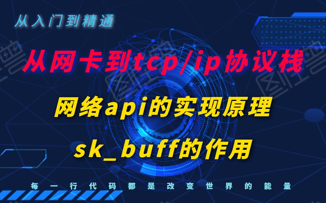 【技术分享篇】面试中从网卡 聊到tcpip协议栈,再到应用程序丨tcp/ip网络编程丨网络api的实现原理丨skbuff的作用哔哩哔哩bilibili