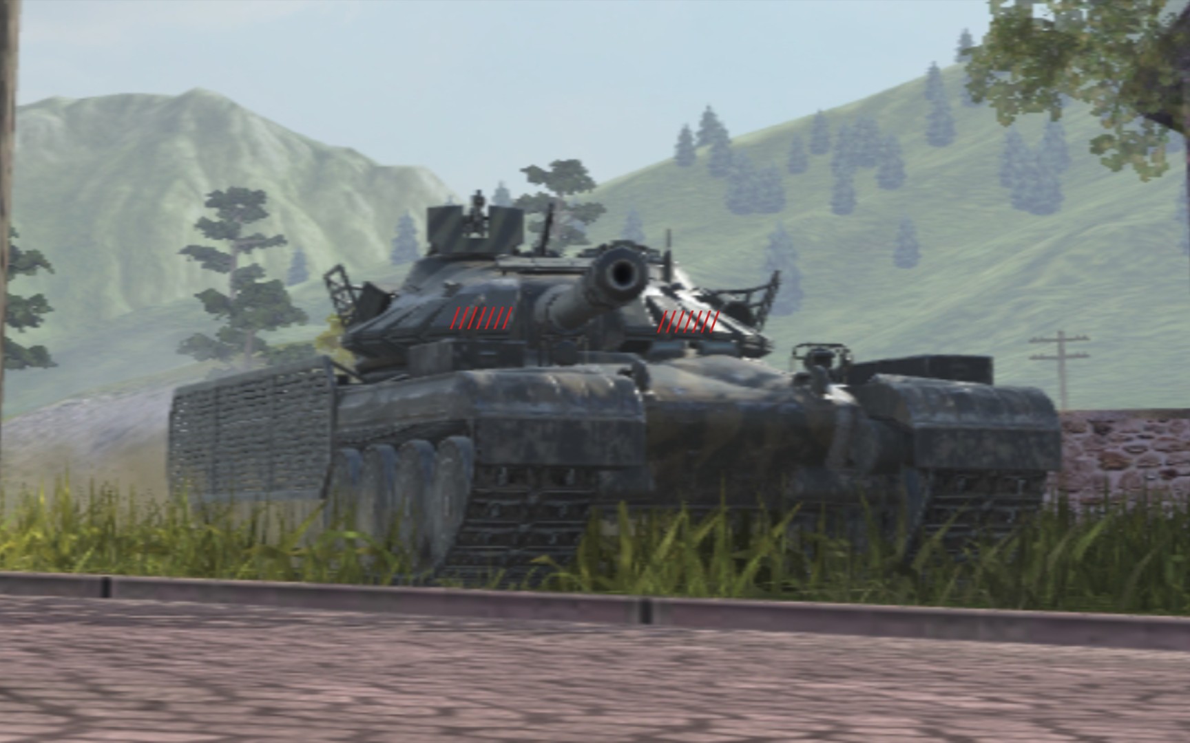 777工程ll型凭一己之力榨7815干对面2条杂鱼的血条,最后在巷子里