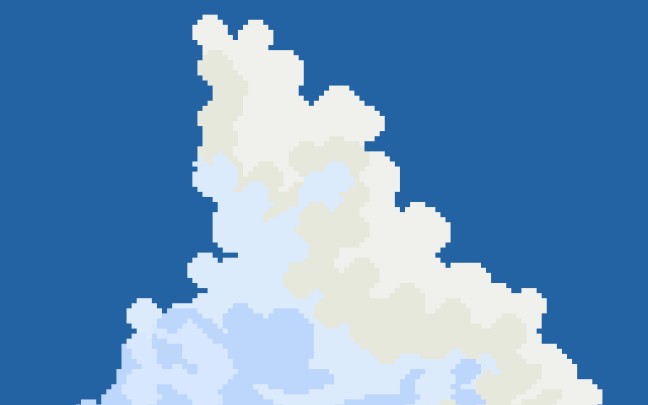 像素画教程丨画云的方法(2)丨二星难度