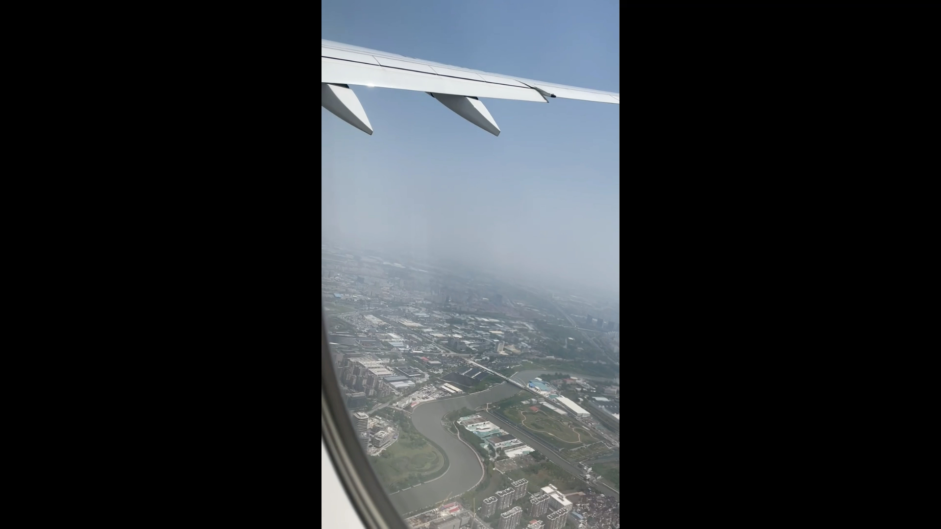 木航a350—900虹桥机场起飞