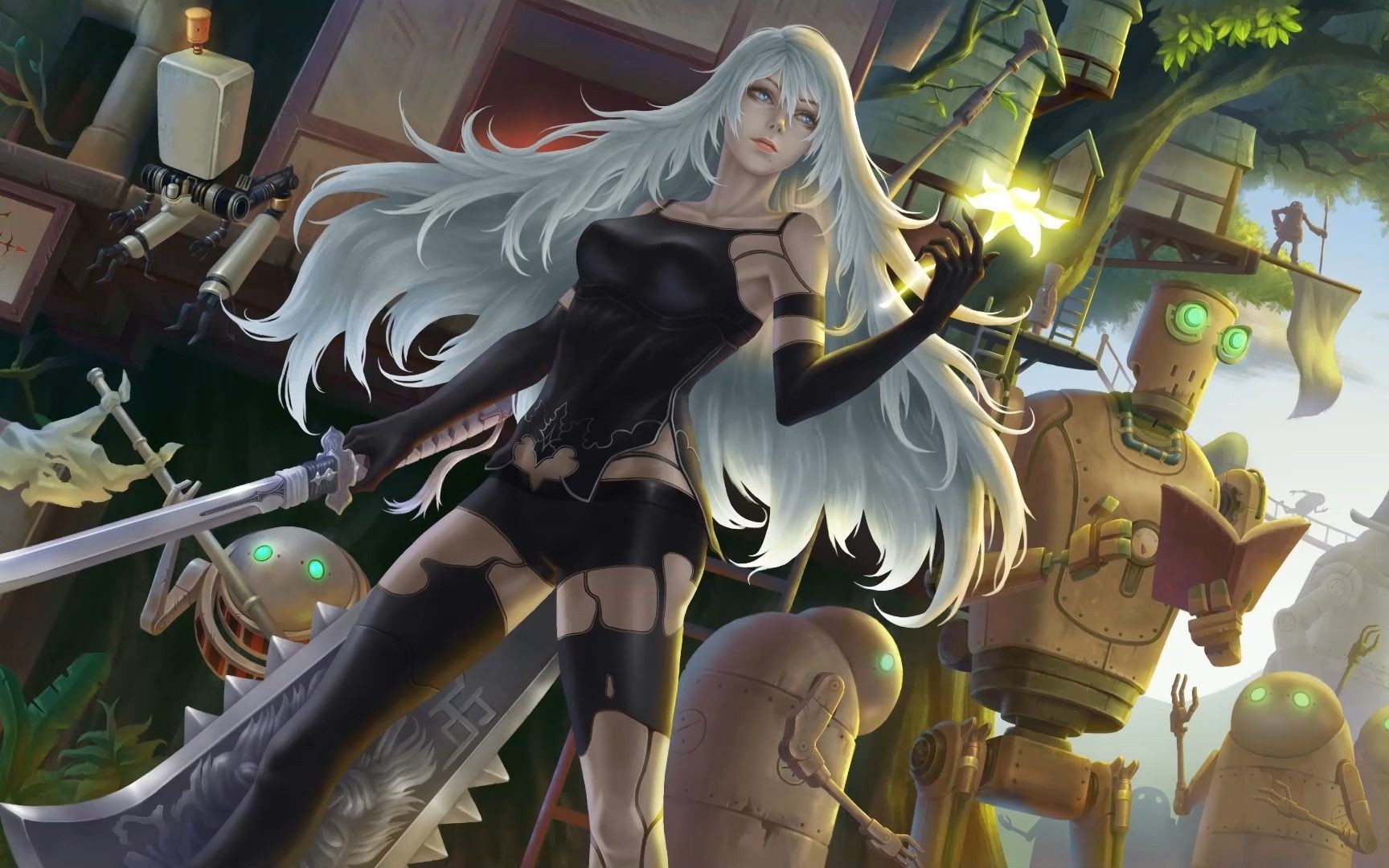 个人板绘作品《尼尔:自动人形 —— a2》